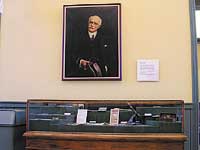 Historical display in the Depot.