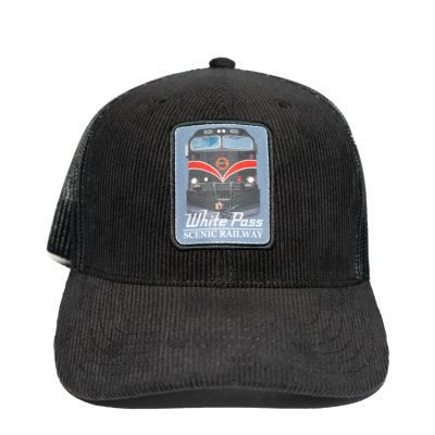 Hat Trucker Black Corduroy